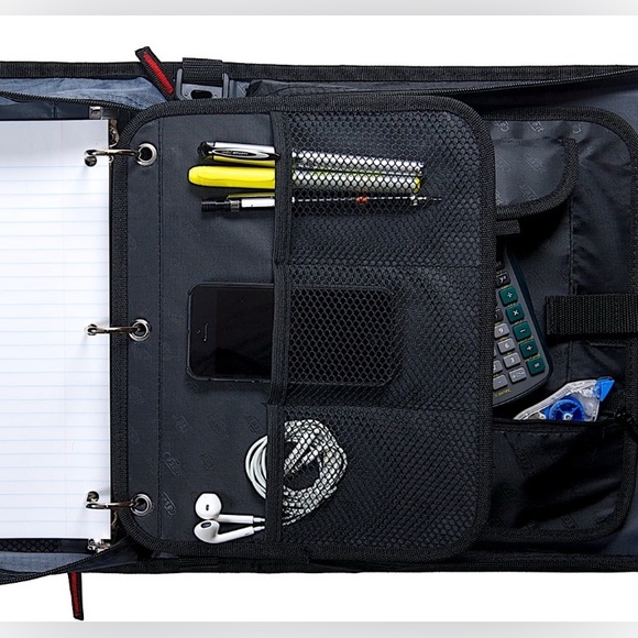 Case-it Black and Red Zipper Binder - Picture 9 of 15